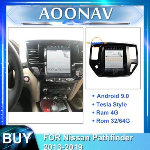 2 din Android car stereo auto radio for Nissan Pathfinder 2013-2019 multimedia player vertical screen head unit GPS navigation