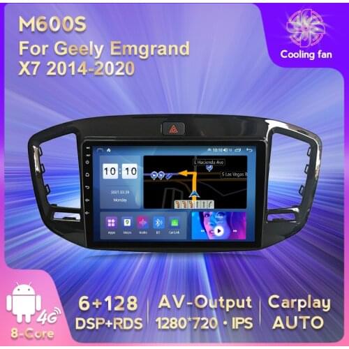 Car Video IPS 720P 6GB+128GB 8 Core 4G LTE RDS DSP Android 11 Car Radio Car Multimedia Player For Geely Emgrand X7 2014-2020