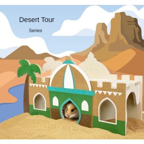 Desert Series Hamster Cage Landscaping Supplies Wooden Hamster Shelter Hamster Platform Hamster Accessories Hamster Nest