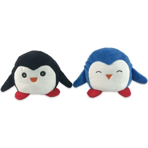Children Creative Cartoon Soft Reversible Double-Sided Mood Flip Penguin Cute Rabbit Pig Stuffed Doll Face-Changing Plush Toy