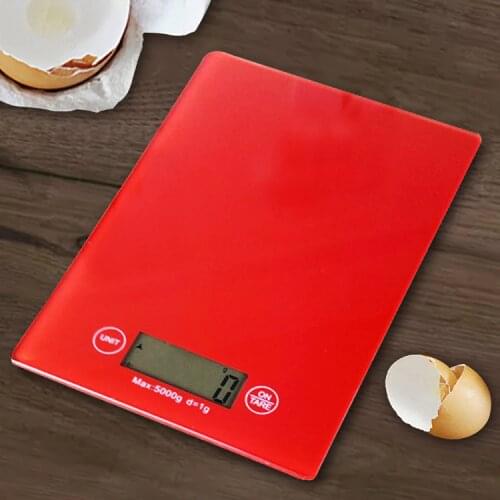 AIWILL electronic kitchen scale baking backlight glass waterproof home precision touch screen health gift