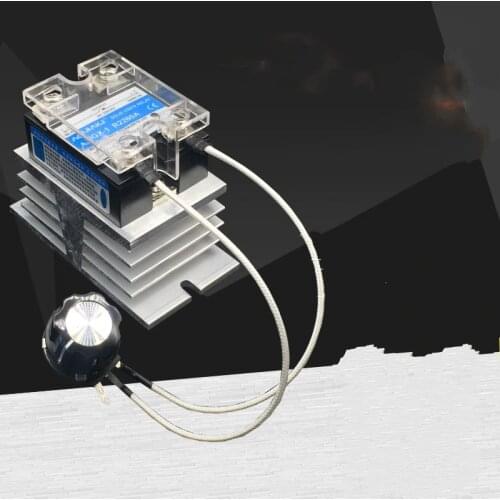 AC 110V 220V 380v 12000W SCR Electronic Voltage Regulator Temperature Speed Adjust Controller Dimming Dimmer Thermostat