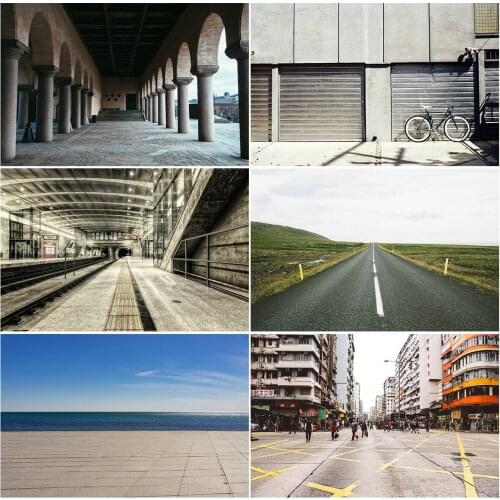 Highway Seaside Photos Backdrop Studio Photography Background Art Studio Prop