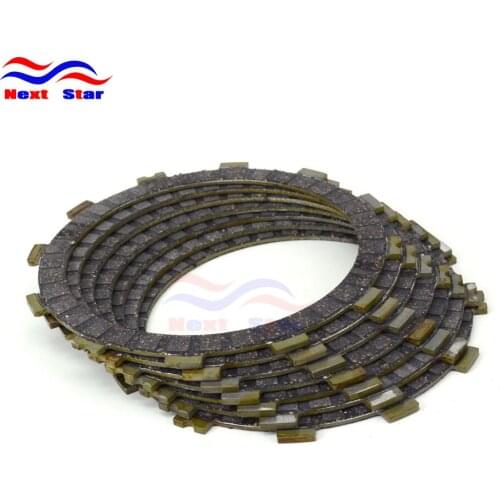 7PCS Motorcycle Clutch Friction Plates For ZR400 ZX400 EN450 EN500 EX500 97-09 KZ550 ZX600 90-01 KL600 EX650 KL650 KLE650 07-16
