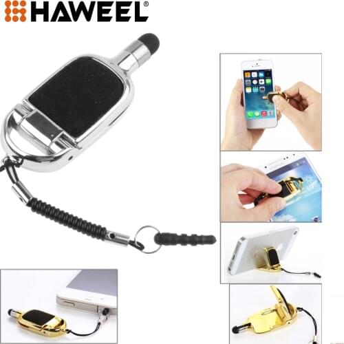 HAWEEL Multi-functional High-Sensitive Capacitive Stylus Pen / Touch Pen with Mobile Phone Holder For iPhone, Galaxy, Huawei