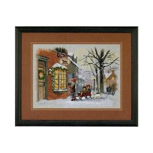 COTTON top quality lovely counted cross stitch kit A Christmas Wish snow day dimensions 08804 dim 8804
