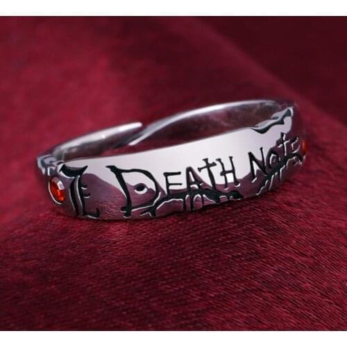 Death Note Yagami Light Ring Jewelry Size 5/6/7 Christmas Cos Gift Female Jewelry
