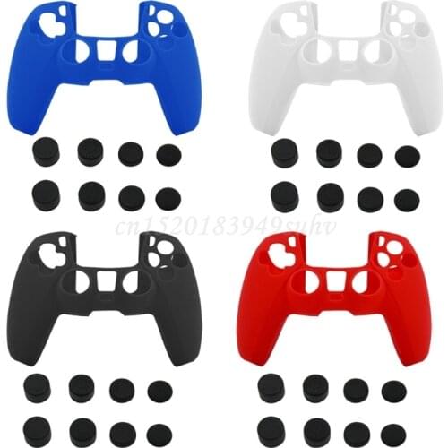 Thumbstick Joystick Grip Caps Higher Stick Cover Silicone Protective Case Cover Skin For Playstation 5 PS5 Controller Gamepad