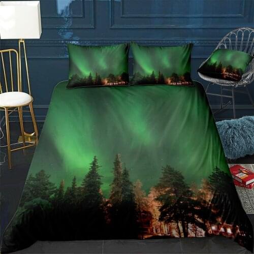 A hut in wonderland Quilt Cover Pillowcase 3Piece Comforter Bedding Set With Pillow Case Single Double Duvet Cover Home Decora