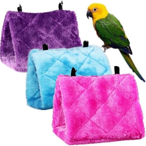 Hot Sales Pet Bird Parakeet Warm Hammock Cage Hut Tent Bed Hanging Cave bird cage cover