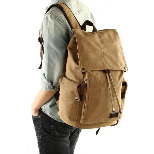 Men Backpack Leisure Shouldertravel Retro Canvas Backpacks Mens Bags Student School Bag Computer Bags