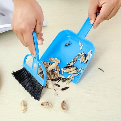 Portable Mini Scoop Set Clean Pet Waste Broom Scoop Sweeper Shovel Cleaning Brush Desktop Cleaning Scan Desktop Keyboard Tools