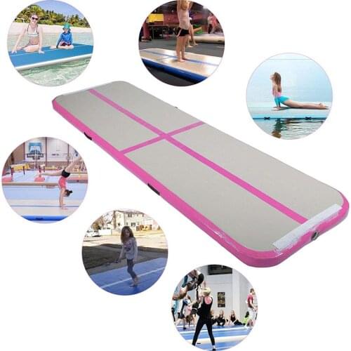 3M 4M 5M Inflatable Gymnastics Air Track Tumbling Mat Airtrack Mats for Home Use/Training/Cheerleading/Yoga/Water with Pump