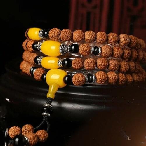 Indonesias fried meat small lump Vajra Bodhi 108 bracelets men and women bead bracelet necklace