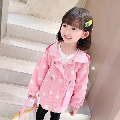 Girls Coat Outerwear Big Dot Girls Coats Casual Style Coat Kids Spring Autumn Childrens Winter Clothes