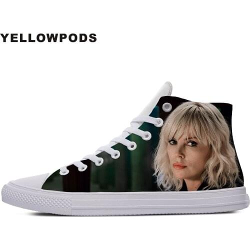 Customized Your Own Logo/Photo/Image Pattern Hot Vogue Handiness Action Movie For Atomic Blonde Charlize Theron Men Flats Shoes