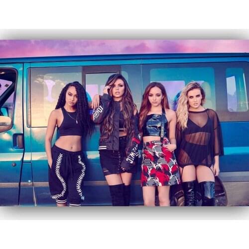 Hot New Little Mix England Pop Girl Music-Silk Art Poster Wall Sticker Decoration Gift