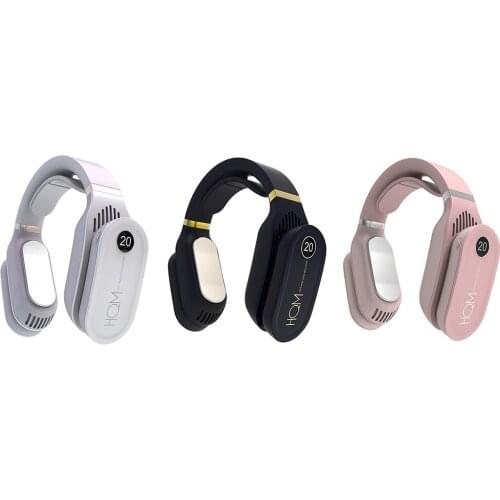 Portable Hanging Neck Fan Cooling Heater Heating Air Conditioner Wearable Neck Smart Electric Bladeless Heating Air Conditioner