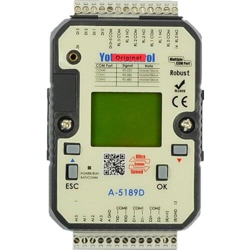 PLC distributed fully automatic programmable controller 4DI 4DO RS485 RS232 digital input expansion module