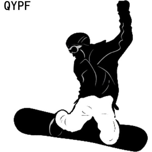 QYPF 12.5cm*14cm car styling Vinyl Snowboard car Stickers Accessories S2-0171