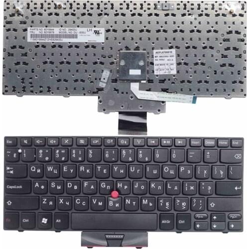 GZEELE russian Keyboard for IBM for Lenovo FOR Thinkpad X100 X100E x120 X120E Edge E10 E11 RU laptop version NO backlight black
