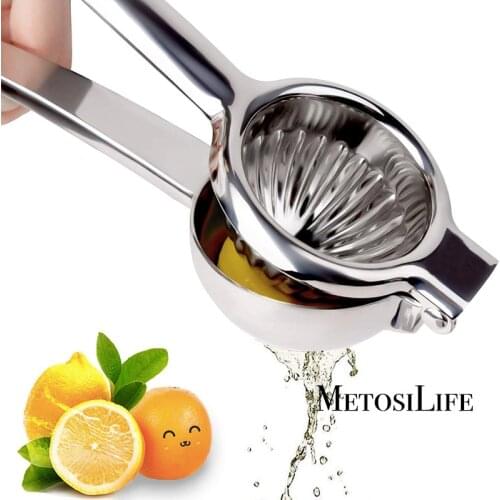 Stainless Steel Lemon Squeezer Citrus Juicer With Premium Quality Heavy Duty Effortless Lime, Orange Lemon Citrus Fruit Juicer