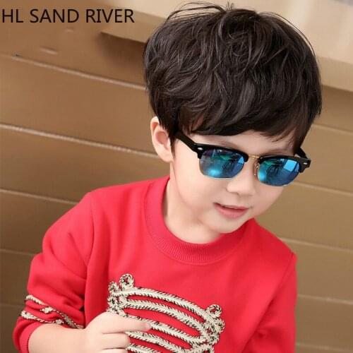 Wholesale square childrens sunglasses kids, metal pins,polarized UV400 protect eyes gray cool cute gray blue green sunglasses