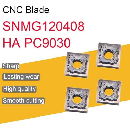 10PCS SNMG120408 HA PC9030 High Quality External Turning Tool Carbide Insert For Stainless Steel CNC Lathe Cutting Tools