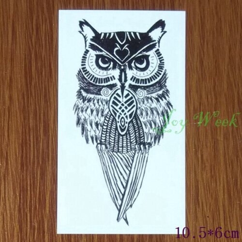 Waterproof Temporary Tattoo sticker owl owls tatto stickers flash tatoo fake tattoos for girl women men