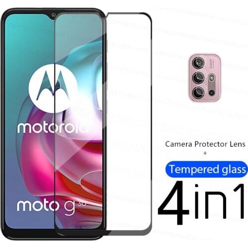 2.5D Screen Protector For Motorola Moto G30 Tempered Glass 9H Phone Film For Moto G30 Protective Camera Lens Film For Moto G30