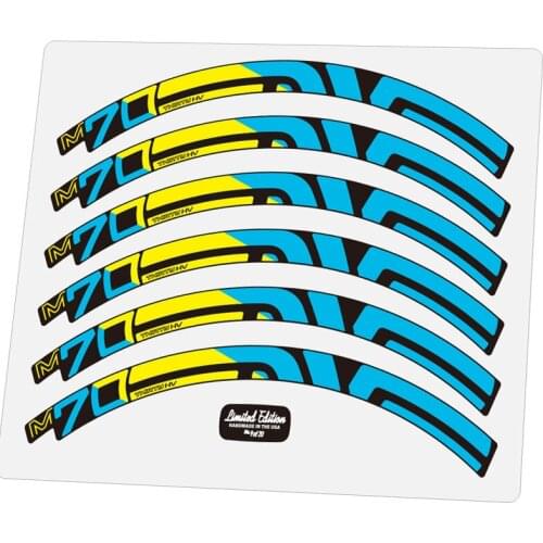 26er 27.5er 29er Mountain Bike Wheel Sticker MTB Rim Decals for EVNE-M70 HV yeti m60