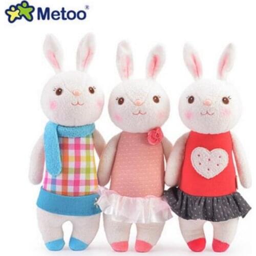 37cm Metoo Doll StuffedToys Plush Animals Kids Toys for Girl Children Boys Kawaii Baby PlushToys Cartoon Angela Rabbit Soft Toys