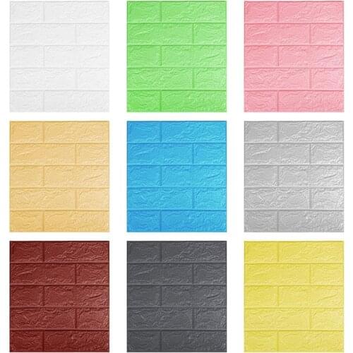 3D Wall Paper/Stickers Stone Brick Eco Soft Pack Foam Wall Sticker Renovation Self-adhesive Waterproof Wall Covers Panel DIY