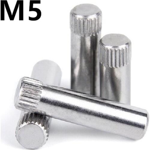 50PCS M5x8/10/12/16/20/25/30/40mm 304 Stainless steel roller pin hinge pin toy city connecting rod lock cylinder locating pin