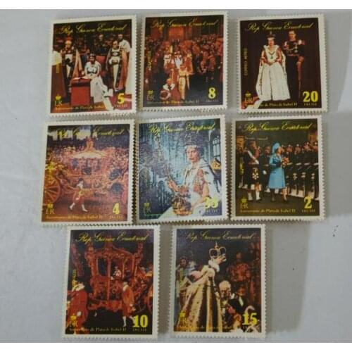 8PCS Equatorial Guinea stamps， Post Stamps Postage Collection