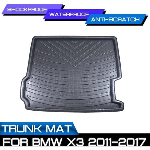 Car Floor Mat Carpet Rear Trunk Anti-mud Cover For BMW X3 2011 2012 2013 2014 2015 2016 2017