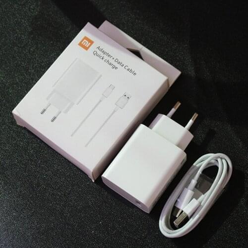 Original xiaomi Fast charger 27W EU wall fast charge adapter type c usb cable for mi 11 9 9t 10 pro 10t k20 pro mi note 10 lite