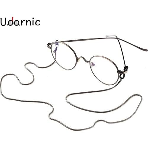 Titanium Steel Glasses Chain Neck Rope Retro Lolita with Male Stars with Eyes Anti-slip Women Sunglasses Not Included 906-429