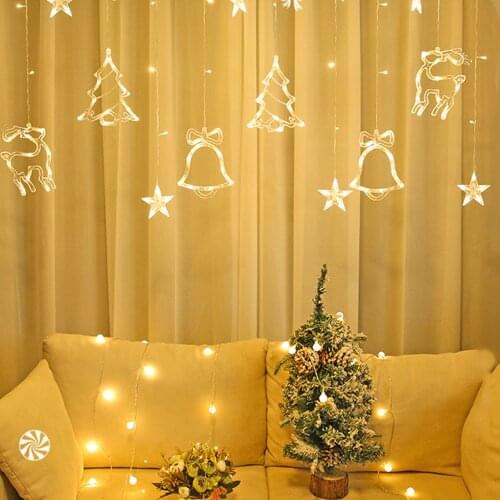 Curtain Lights Christmas Day Room Decoration Lantern Strings Christmas Tree String Lights Christmas Tree LED light