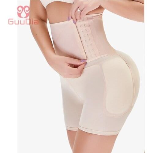 GUUDIA Colombian Butt Lifter Tummy Control Panties High Waist Hip Enhaner Padded Body Shaper Thigh Slimmer Shapewear Boyshorts
