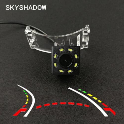 HD Wireless Car CCD Rear Camera Fisheye 8 12 led dynamic Night Vision bracket For Mazda CX-9 2007 - 2011 2012 2013 2014 Mazda 5