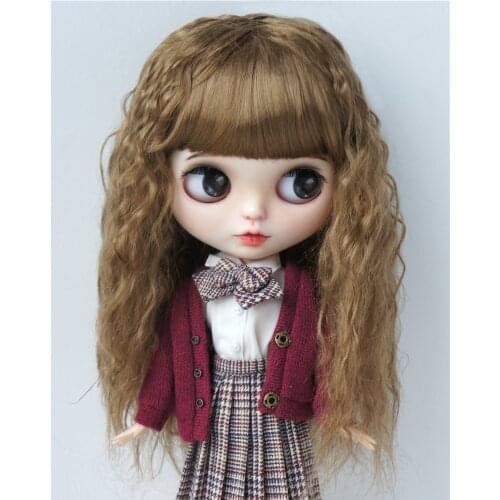 JD041 1/6 1/4 1/3 Long Wave Doll Syntheitc Mohair Wigs Suit For Size 6-7inch 7-8inch 8-9inch 9-10inch Doll Top BJD Accessories