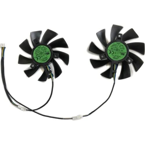 2pcs/set T129215SH GPU VGA Cooler Graphic Card Fan For MANLI GeForce GTX 1060 Gallardo M NP1041005RD F380G Video Card Cooling