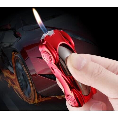 Car Shaped Fashion Butane Gas Refillabe Lighters Creative Funny Lighter for Cigarette Home Decorative Ornaments