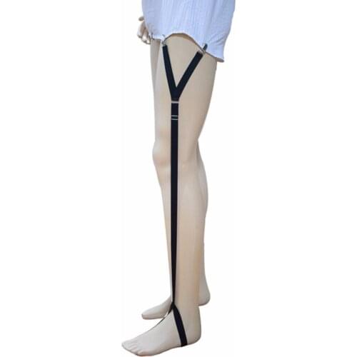 Mens Shirt Stays Elastic Suspenders Men Shirt Holder Gentleman Leg Braces Adjustable Tirantes Hombre Suspender