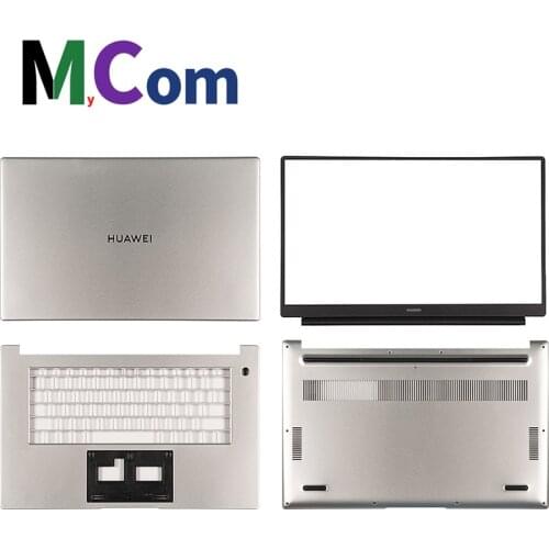 New Original LCD Back Cover/LCD Front Bezel/Palmrest Cover/Bottom Cover For Huawei Matebook D15 Boh-WAQ9L Boh-WAQ9HNL Silver