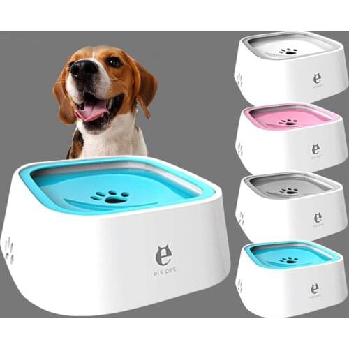 Dog Drinking Water Bowl 1.5L Non-Wetting Mouth Floating Cat Bowl For Dogs Without Spill Drinking Water Dispenser Dog Accessories