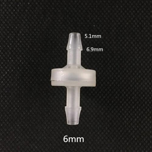 6mm plastic none return valve check valves for water, gas, oil