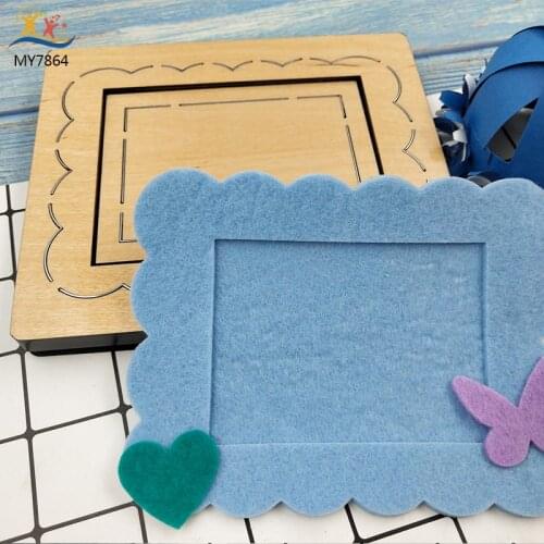 Hollow photo frame wooden die-cutting clipboard craft knife die compatible with most manual die-cutting
