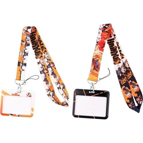CB687 Volleyball Boy Anime Lanyard Neck Strap Cute Lanyards for Keys ID Card Gym Mobile Phone Straps USB Badge Holder